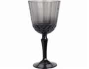 Excellent Houseware Sklenice na víno z šedého skla, 310 ml