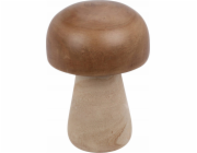 Home Styling Collection Dřevěná figurka houby, kolekce pro domácí styling, 20 cm