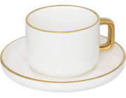 Secret de Gourmet Porcelánový hrnek s podšálkem ARYA, 250 ml