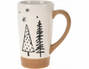 Home Styling Collection Kolekce stylingu pro domácnost Velký zimní hrnek s motivem vánočního stromečku, 520 ml