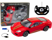 LeanToys Sportovní auto na dálkové ovládání 1:16 R/C červené