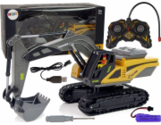 LeanToys 2.4G pásový bagr na dálkové ovládání žlutý LEAN Toys