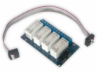 TINYCONTROL 4x relé 250VAC/16A, rozšiřující deska pro LAN...