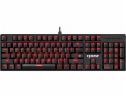 Defender MECHANICKÁ drátová klávesnice QUEST GK-596 s RGB podsvícením