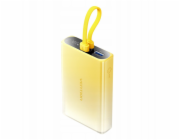 Powerbank Vention 10000mAh s LED displejem, USB-C + Lightning + USB-A, 22,5 W (žlutá)