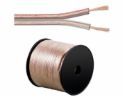 PremiumCord kabel 1m (jenom po 100m cela civka) na propojení reprosoustav 100% CU měď 2x 2,5mm2