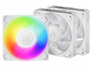 ARCTIC P12 Pro A-RGB (bílá) 3-Pack - 120mm A-RGB PWM ventilátor s rozdělovačem kabelů