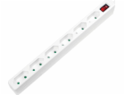 LogiLink Prodlužovací kabel LogiLink 6 zásuvek 1,5 m bílý