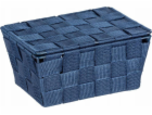 Wenko ADRIA Koupelnový koš s víkem, tmavě modrá, Wenko