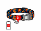 Waudog "Oranges" nylon dog collar with QR code, size S