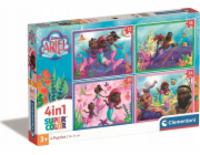 CLEMENTONI Delione Disney Ariel 4v1 21533, 62 ks.
