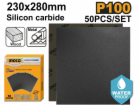 Ingco papír brusný P100 230 x 280mm, 50 ks
