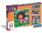 CLEMENTONI TOY DELIONE 3X48 SMALSUTE DORA 25078