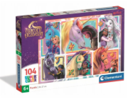 CLEMENTONI Delione Super Color Unicorn Academy 25094, 104 dílků