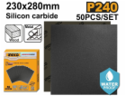 Ingco papír brusný P240 230 x 280mm, 50 ks