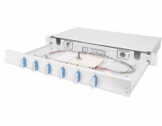 Digitus LWL-Spleißbox, bestückt,  6x SC DX, OS2