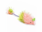 Beeztees Hračka pro kočky myš s dlouhým vlasem 6,5cm