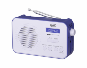 Rádio Trevi, DAB 7F92 R BLU, přenosné, DAB+/DAB/ FM, displej Dot Matrix, alarm, AUX-IN, dobíjecí lithiová baterie