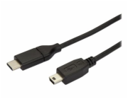 StarTech USB-C - miniUSB USB kabel 2 m černý (USB2CMB2M)