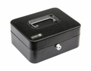 Vorel Černá pokladní schránka s klíčem 200x160x90mm (78622)