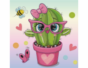 DIAMOND DOTZ DIAMOND DOTZ PRETTY V RŮŽOVÉM KAKTUSOVÉM ODSTÍNKU