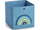 Zeller Úložný box Blue Rainbow, látkový, modrý