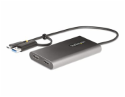 Startech USB-C to Dual-HDMI Adapter, USB-C or A to 2x HDMI, 4K 60Hz, 100W PD Pass-Through, 1ft (30cm) Built-in Cable, External Video Graphics Adapter - USB to HDMI Multi-Monitor Converter for Laptop (