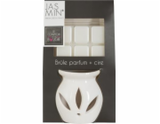 Atmosphera Dekorativní bílý krb + voskový tavenin s vůní jasmínu