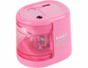 Eagle Ořezávátko na tužky EG-5161USB s bateriemi, 2 otvory, růžové