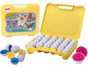 LeanToys Vzdělávací puzzle Vejce v kufru Učení čísel Barvy