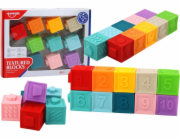 LeanToys vzdělávací puzzle pro batolata, bloky, tvary, čísla