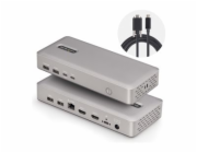 Startech USB4 Docking Station, USB-C 40Gbps, Dual Video HDMI, Up to 2x 4K 60Hz 4:4:4 (RGB) or 2x 4K 120Hz 4:2:2, Multi-Monitor Dock, 6x USB, 2.5GbE, 100W PD - Dokovací stanice - USB4 / Thunderbolt 4 -