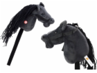 NoName Plyšový kůň Hobby Horse? Dlouhosrstý černý odstín
