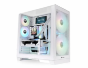 THERMALTAKE Case View 390 Air, ATX, Průhledná bočnice, 2x 120mm Fan, bílá
