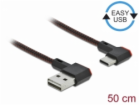 Delock Kabel EASY-USB 2.0 Typ-A samec na USB Type-C™ same...