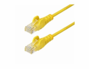 Startech 50cm Yellow Slim CAT6 Ethernet Cable, Snagless, 28AWG, LSZH - Patch kabel - RJ-45 (M) do RJ-45 (M) - 50 cm - 3.6 mm - UTP - CAT 5/5e/6 - IEEE 802.3bt - neobsahuje halogen, provedení bez hrbol