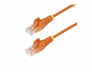 Startech 1.5m Orange Slim CAT6 Ethernet Cable, Snagless, 28AWG, LSZH - Patch kabel - RJ-45 (M) do RJ-45 (M) - 1.5 m - 3.6 mm - UTP - CAT 5/5e/6 - IEEE 802.3bt - neobsahuje halogen, provedení bez hrbol