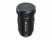 Swissten  Cl Adaptér 2x USB-C PD, 20W Černý