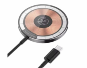 1stCOOL bezdrátová přenosná QI nabíječka 15W, MagSafe, USB-C, černá