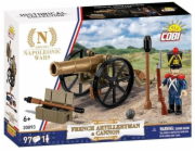 Cobi Klocki Francouzský dělostřelec s kanónem 97 kusů