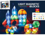 Madej Magnetické svítící kostky 32 kusů