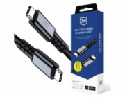 3mk kabel Hyper Cable N-SERIES Thunderbolt 4 1m 48V/5A 40Gb/s 240W 8K60Hz PD3.1 černý