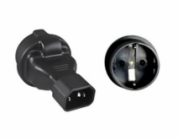Adaptér IEC C14 na SCHUKO CEE 7/3 napětí 230V, 10A