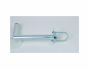 Držák antény na stožár s vinklem, galvanický zinek, délka 35cm