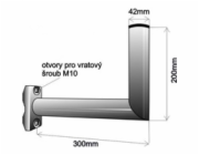 Držák antény na balkón, galvanický zinek, délka 30cm