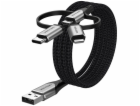 Vention CQJHF kabel k mobilnímu telefonu Šedá 1 m USB A L...