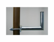 Držák antény na stožár, galvanický zinek, délka 25cm