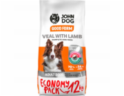 JOHN DOG Good Form Adult Medium and large breeds Veal with lamb - suché krmivo pro psy - 12 kg