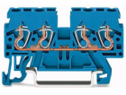 WAGO 4-WIRE Rail Connector 2,5mm2 Blue (870-834)