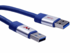 Maclean Kabel USB-A - USB-A 3m modrý (MCTV-606)
